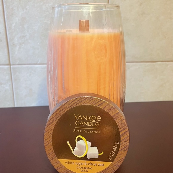 NEW YANKEE CANDLE PURE RADIANCE WHITE SUGAR & CITRUS ZEST 22 oz